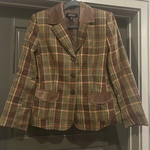 Kasper Women's Multicolor Plaid Blazer